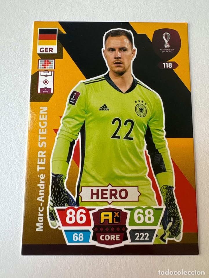 Cromos de Futebol: Carta Ter Stegen Hero Alemania 118 Mundial Qatar Adrenalyn 2022