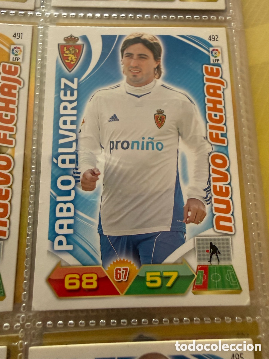 Cromos de Futebol: ADRENALYN XL. 2011-12. PABLO &Aacute;LVAREZ ( Real Zaragoza). NUEVO FICHAJE