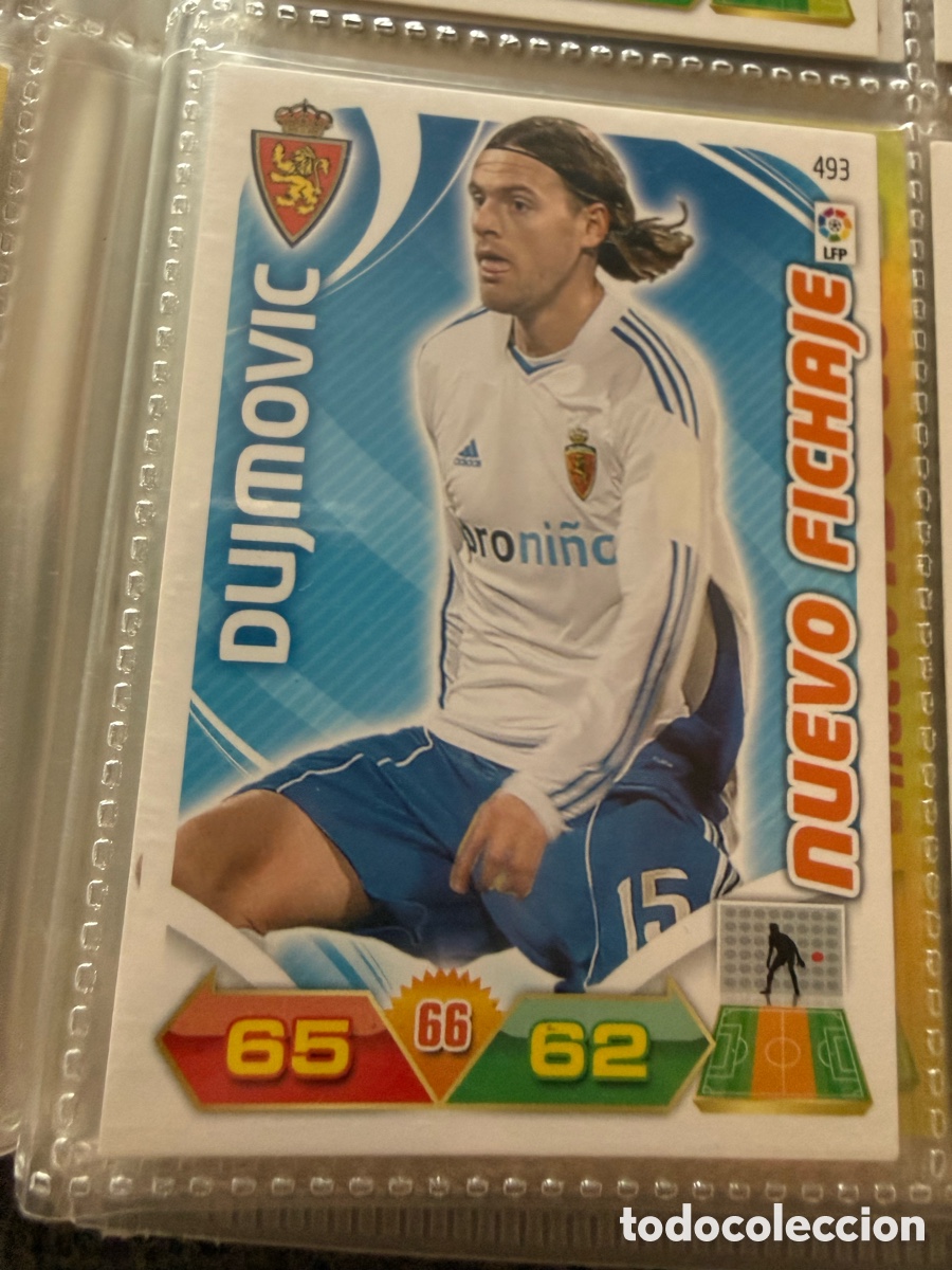 Fu&szlig;ball-Sticker: ADRENALYN XL. 2011-12. DUJMOVIC ( Real Zaragoza). NUEVO FICHAJE