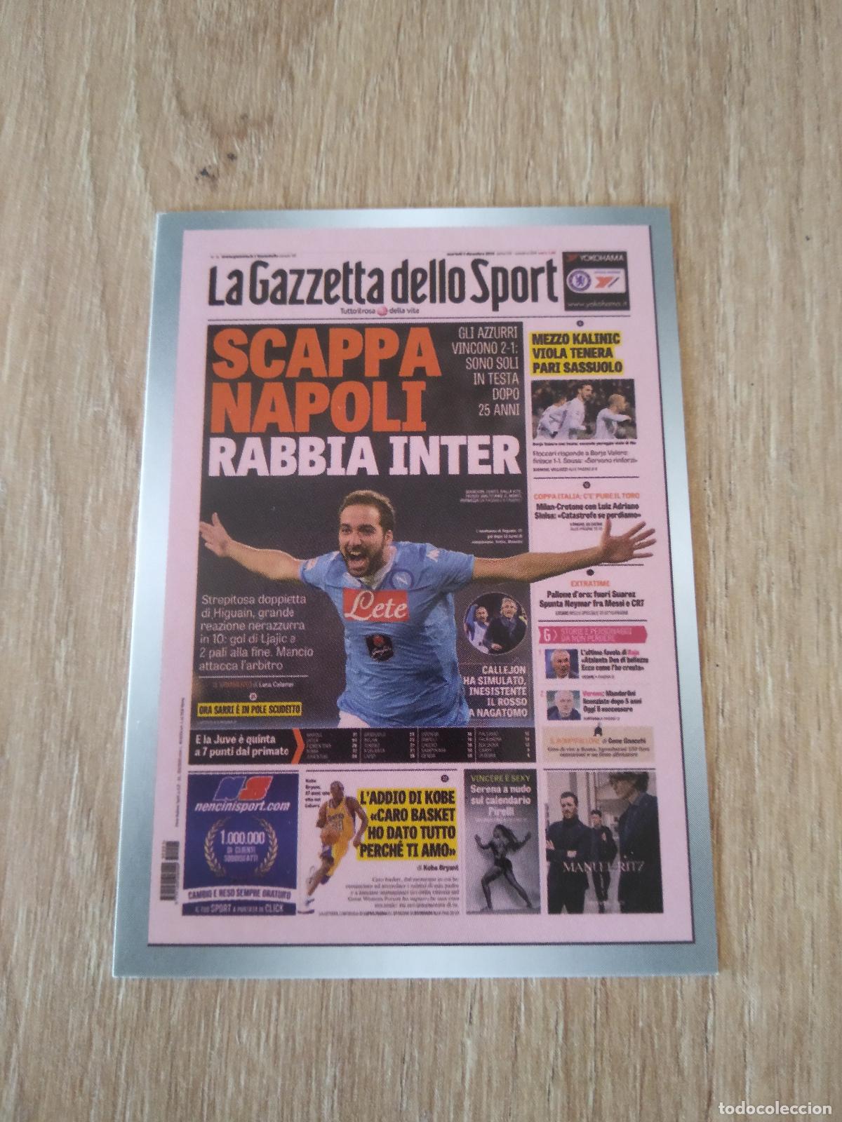 Fu&szlig;ball-Sticker: 568 SCAPPA NAPOLI RABBIA INTER HIGUAIN CROMO FUTBOL PANINI LIGA ITALIA 16-17 CALCIATORI 2016-2017