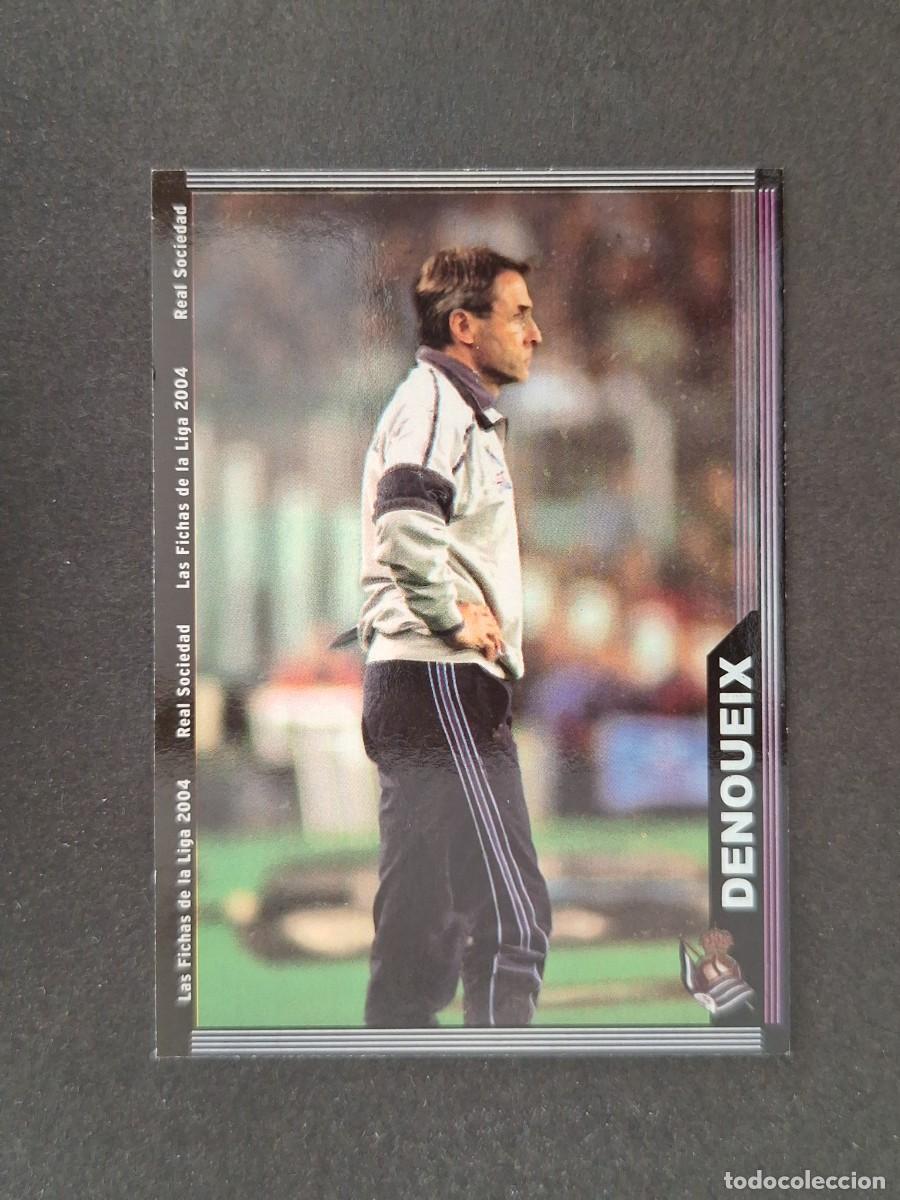 Fu&szlig;ball-Sticker: L1 DENOUEIX ENTRENADOR REAL SOCIEDAD 30 MUNDICROMO LAS FICHAS DE LA LIGA 2004 03 04