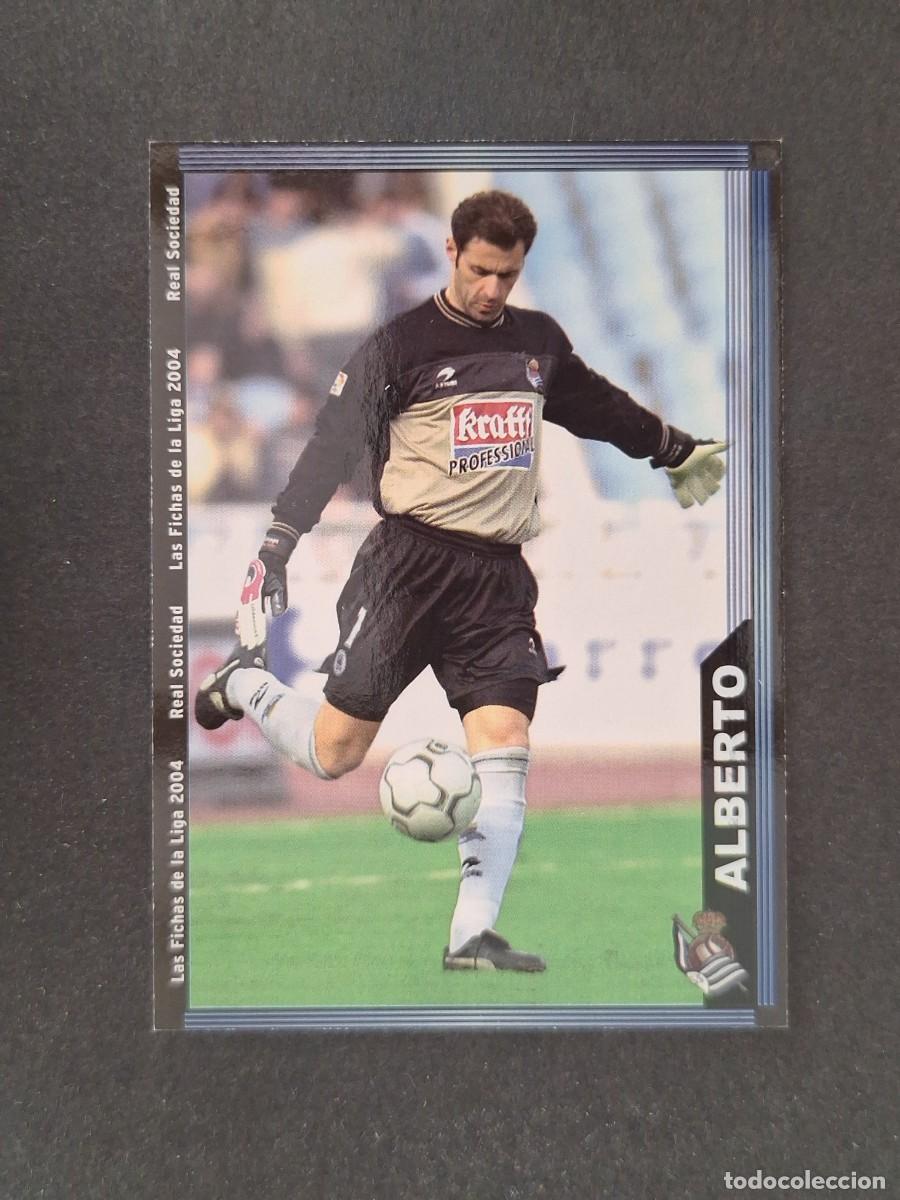 Fu&szlig;ball-Sticker: L1 ALBERTO REAL SOCIEDAD 31 MUNDICROMO LAS FICHAS DE LA LIGA 2004 03 04