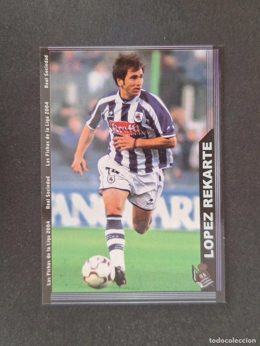Figurine di Calcio: L1 LOPEZ REKARTE REAL SOCIEDAD 33 MUNDICROMO LAS FICHAS DE LA LIGA 2004 03 04