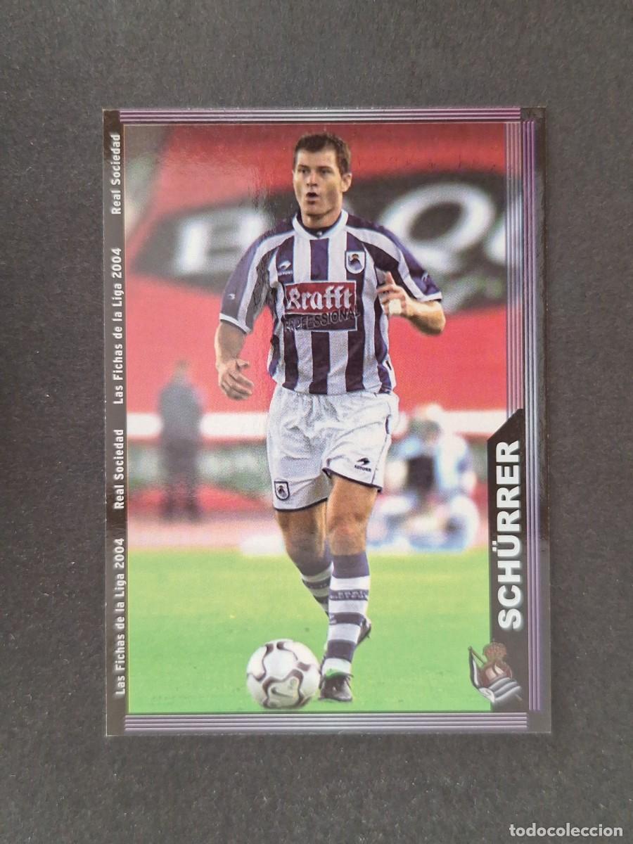 Figurine di Calcio: L1 SCH&Uuml;RRER REAL SOCIEDAD 34 MUNDICROMO LAS FICHAS DE LA LIGA 2004 03 04