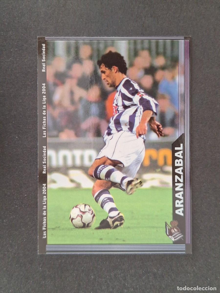 Figurine di Calcio: L1 ARANZABAL REAL SOCIEDAD 35 MUNDICROMO LAS FICHAS DE LA LIGA 2004 03 04
