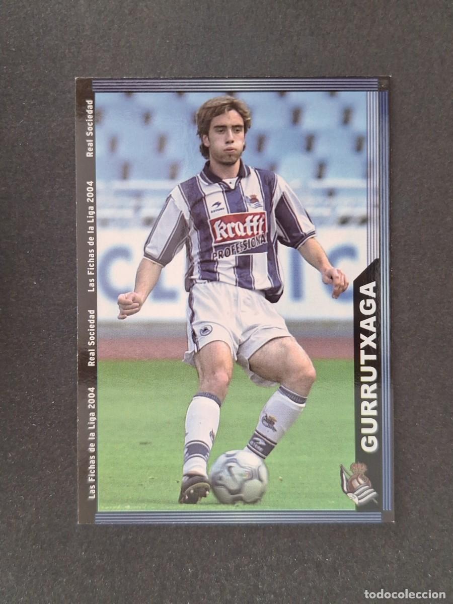 Figurine di Calcio: L1 GURRUTXAGA REAL SOCIEDAD 36 MUNDICROMO LAS FICHAS DE LA LIGA 2004 03 04