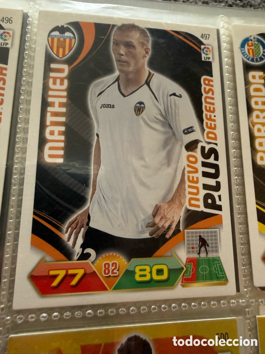 Figurine di Calcio: ADRENALYN XL. 2011-12. MATHIEU ( Valencia ). NUEVO PLUS DEFENSA