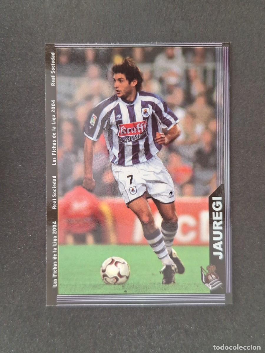 Figurine di Calcio: L1 JAUREGI REAL SOCIEDAD 37 MUNDICROMO LAS FICHAS DE LA LIGA 2004 03 04