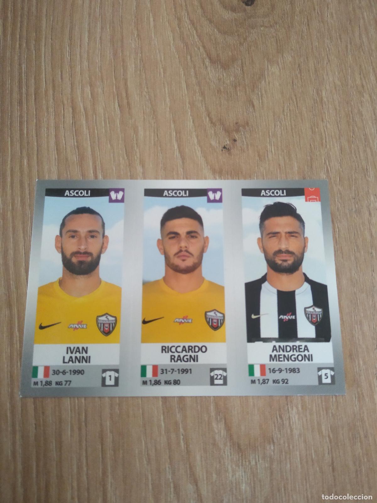 Cromos de f&uacute;tbol: 583 LANNI RAGNI MENGONI ASCOLI CROMO FUTBOL PANINI LIGA ITALIA 16-17 CALCIATORI 2016-2017