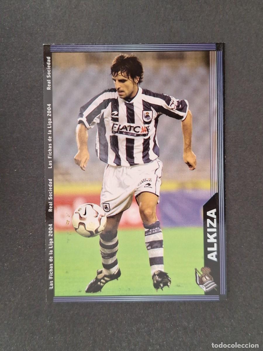 Cromos de f&uacute;tbol: L1 ALKIZA REAL SOCIEDAD 45 MUNDICROMO LAS FICHAS DE LA LIGA 2004 03 04