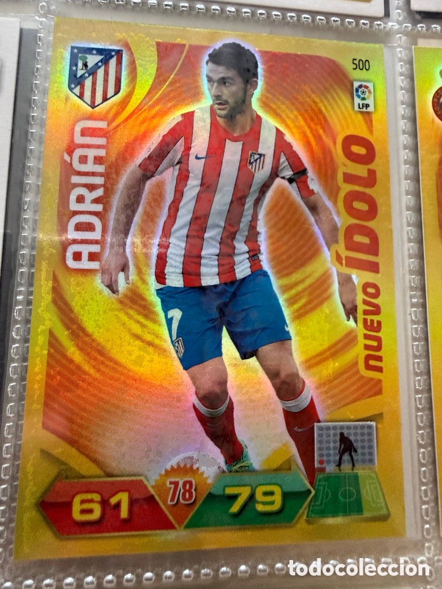 Cromos de f&uacute;tbol: ADRENALYN XL. 2011-12. ADRI&Aacute;N ( Atl&eacute;tico). NUEVO &Iacute;DOLO