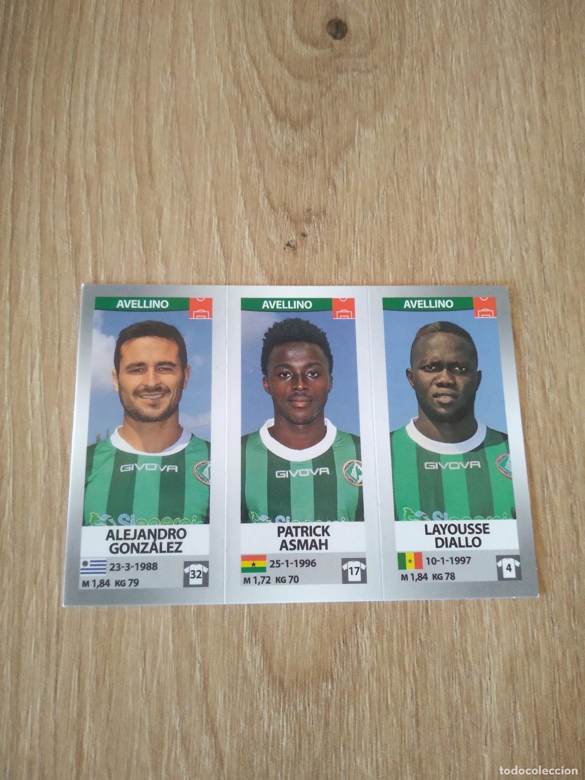 Fu&szlig;ball-Sticker: 591 GONZALEZ ASMAH DIALLO AVELLINO CROMO FUTBOL PANINI LIGA ITALIA 16-17 CALCIATORI 2016-2017