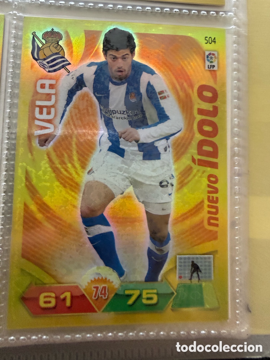 Fu&szlig;ball-Sticker: ADRENALYN XL. 2011-12. VELA ( Real Sociedad). NUEVO &Iacute;DOLO