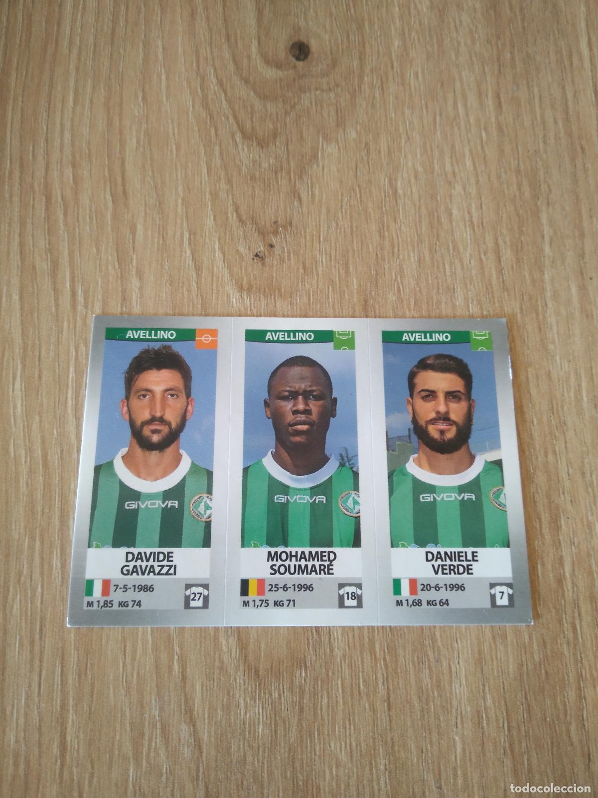 Cromos de f&uacute;tbol: 594 GAVAZZI SOUMARE VERDE AVELLINO CROMO FUTBOL PANINI LIGA ITALIA 16-17 CALCIATORI 2016-2017