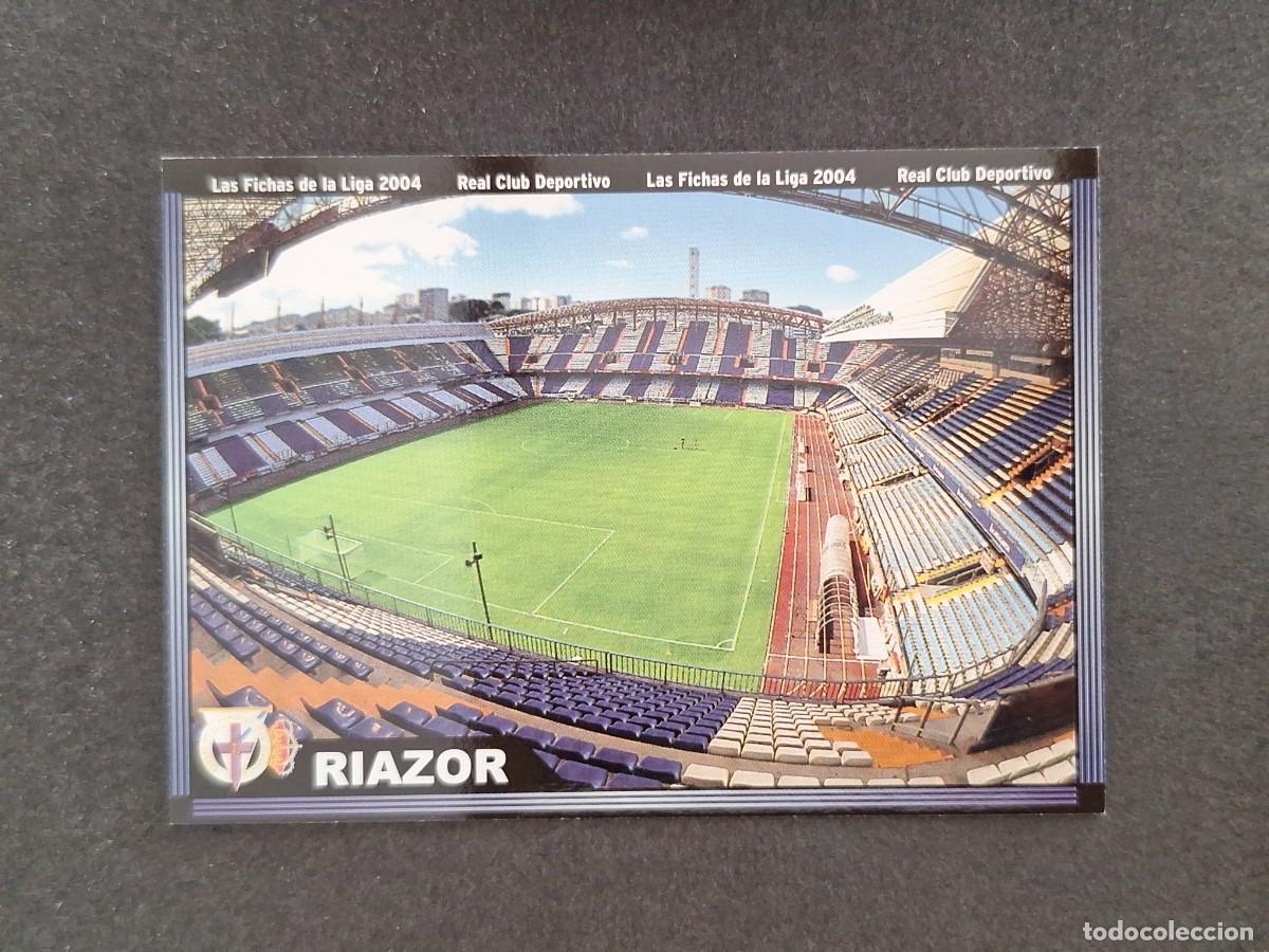 Cromos de f&uacute;tbol: L1 ESTADIO RIAZOR DEPORTIVO DE LA CORU&Ntilde;A 56 MUNDICROMO LAS FICHAS DE LA LIGA 2004 03 04
