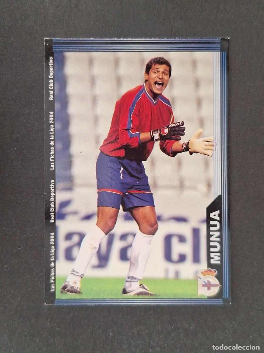Cromos de f&uacute;tbol: L1 MUNUA DEPORTIVO DE LA CORU&Ntilde;A 59 MUNDICROMO LAS FICHAS DE LA LIGA 2004 03 04