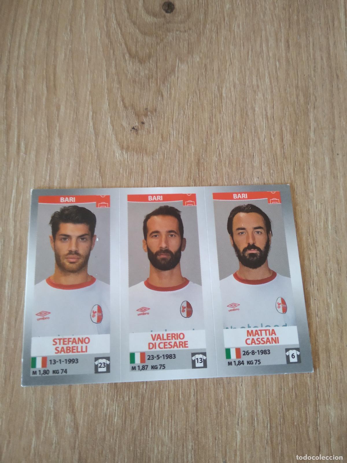 Cromos de f&uacute;tbol: 599 SABELLI DI CESARE CASSANI BARI CROMO FUTBOL PANINI LIGA ITALIA 16-17 CALCIATORI 2016-2017