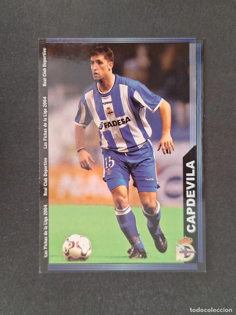 Cromos de f&uacute;tbol: L1 CAPDEVILA DEPORTIVO DE LA CORU&Ntilde;A 61 MUNDICROMO LAS FICHAS DE LA LIGA 2004 03 04