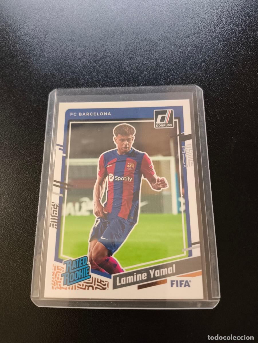 Figurine di Calcio: LAMINE YAMAL 177 RATED ROOKIE CARD PANINI DONRUSS 2023 2024 FC BARCELONA NO LIGA ESTE MEGACRACKS