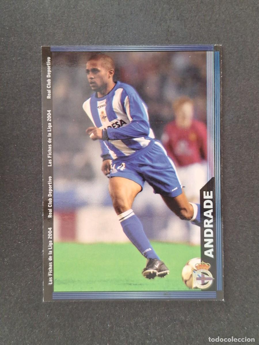 Cromos de f&uacute;tbol: L1 ANDRADE DEPORTIVO DE LA CORU&Ntilde;A 62 MUNDICROMO LAS FICHAS DE LA LIGA 2004 03 04