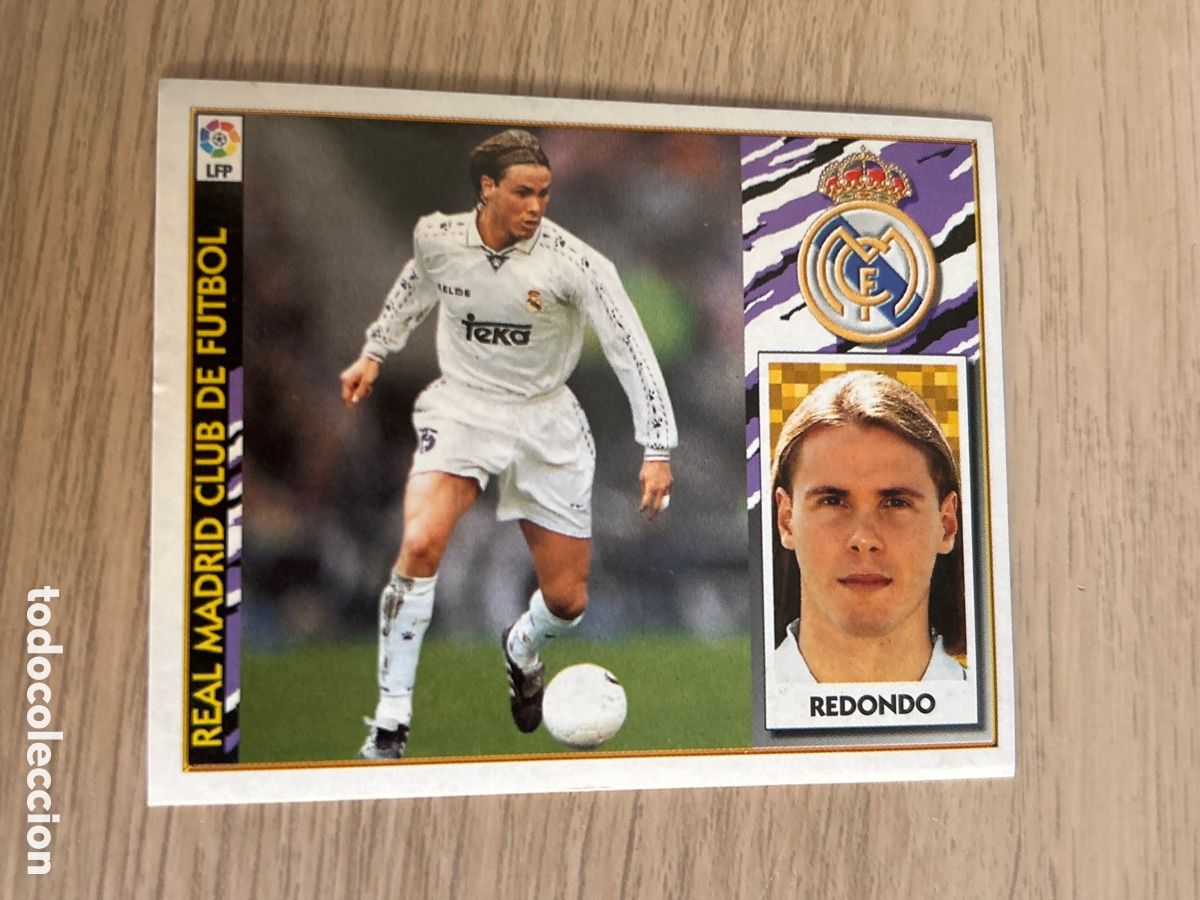 Cromos de f&uacute;tbol: REDONDO REAL MADRID LIGA ESTE 1997 1998 97 98 NUNCA PEGADO SIN PEGAR