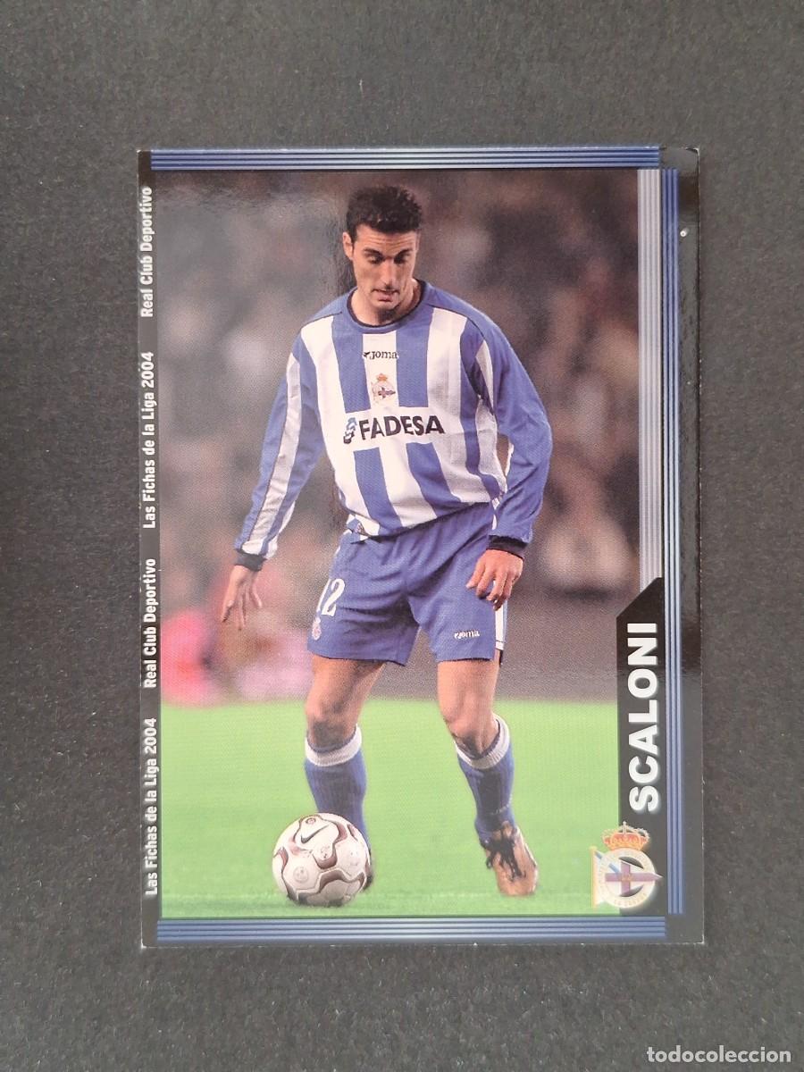 Cromos de f&uacute;tbol: L1 SCALONI DEPORTIVO DE LA CORU&Ntilde;A 63 MUNDICROMO LAS FICHAS DE LA LIGA 2004 03 04