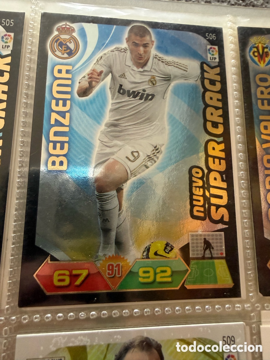 Football Stickers: ADRENALYN XL. 2011-12. BENZEMA ( Real Madrid). NUEVO SUPER CRACK