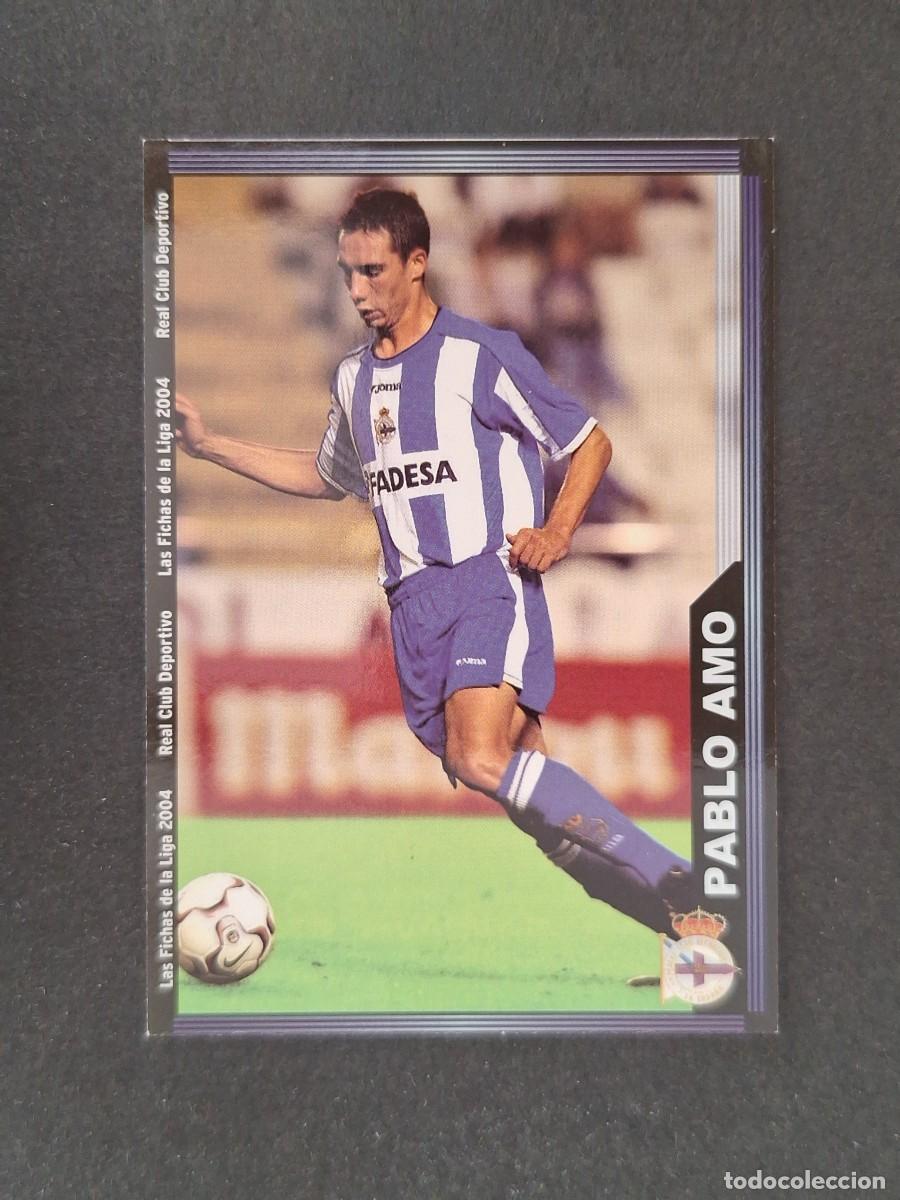 Football Stickers: L1 PABLO AMO DEPORTIVO DE LA CORU&Ntilde;A 68 MUNDICROMO LAS FICHAS DE LA LIGA 2004 03 04