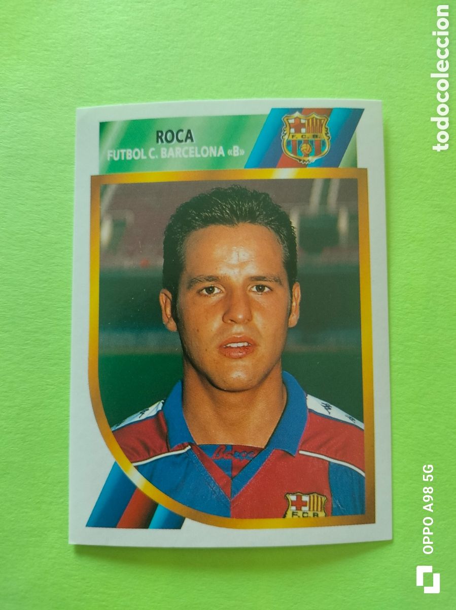 Football Stickers: Cromo Roca Barcelona B Ediciones Este liga temporada 94 95 1994 1995 Segunda divisi&oacute;n