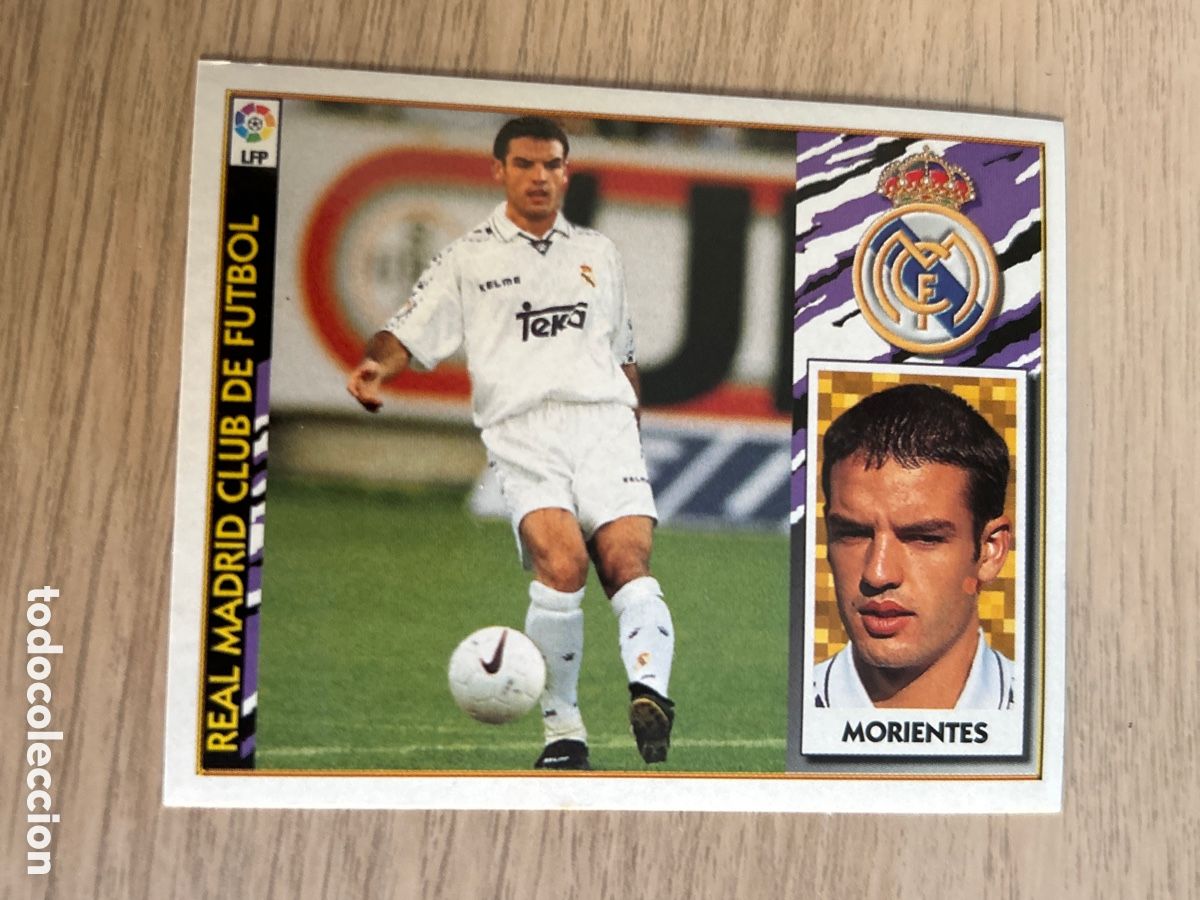 Cromos de Futebol: MORIENTES REAL MADRID FICHAJE 3 LIGA ESTE 1997 1998 97 98 NUNCA PEGADO SIN PEGAR