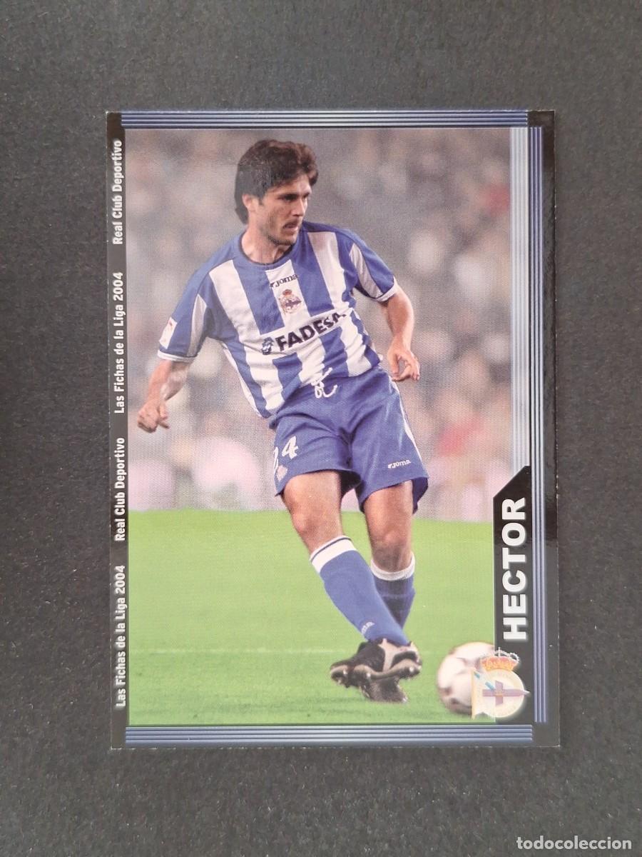Figurine di Calcio: L1 HECTOR DEPORTIVO DE LA CORU&Ntilde;A 76 MUNDICROMO LAS FICHAS DE LA LIGA 2004 03 04