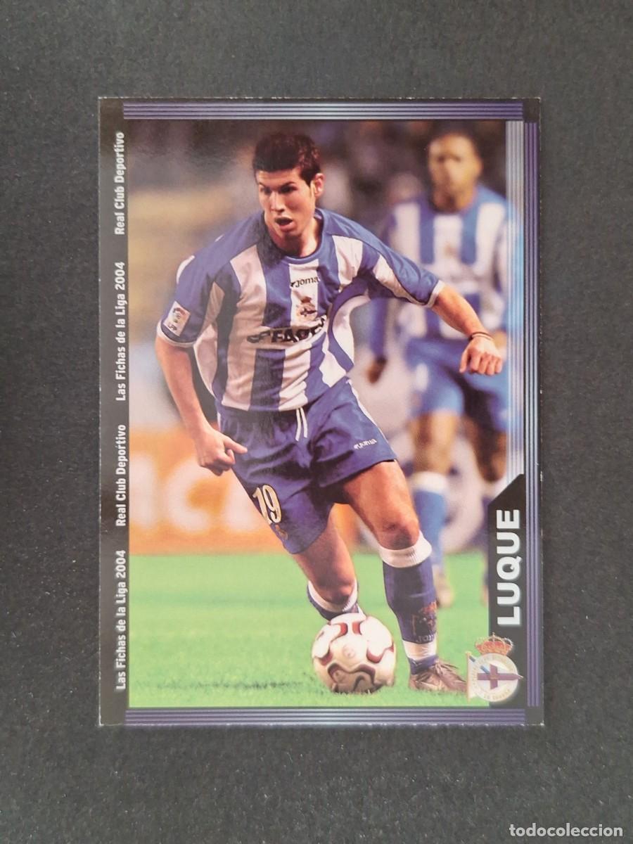 Figurine di Calcio: L1 LUQUE DEPORTIVO DE LA CORU&Ntilde;A 77 MUNDICROMO LAS FICHAS DE LA LIGA 2004 03 04