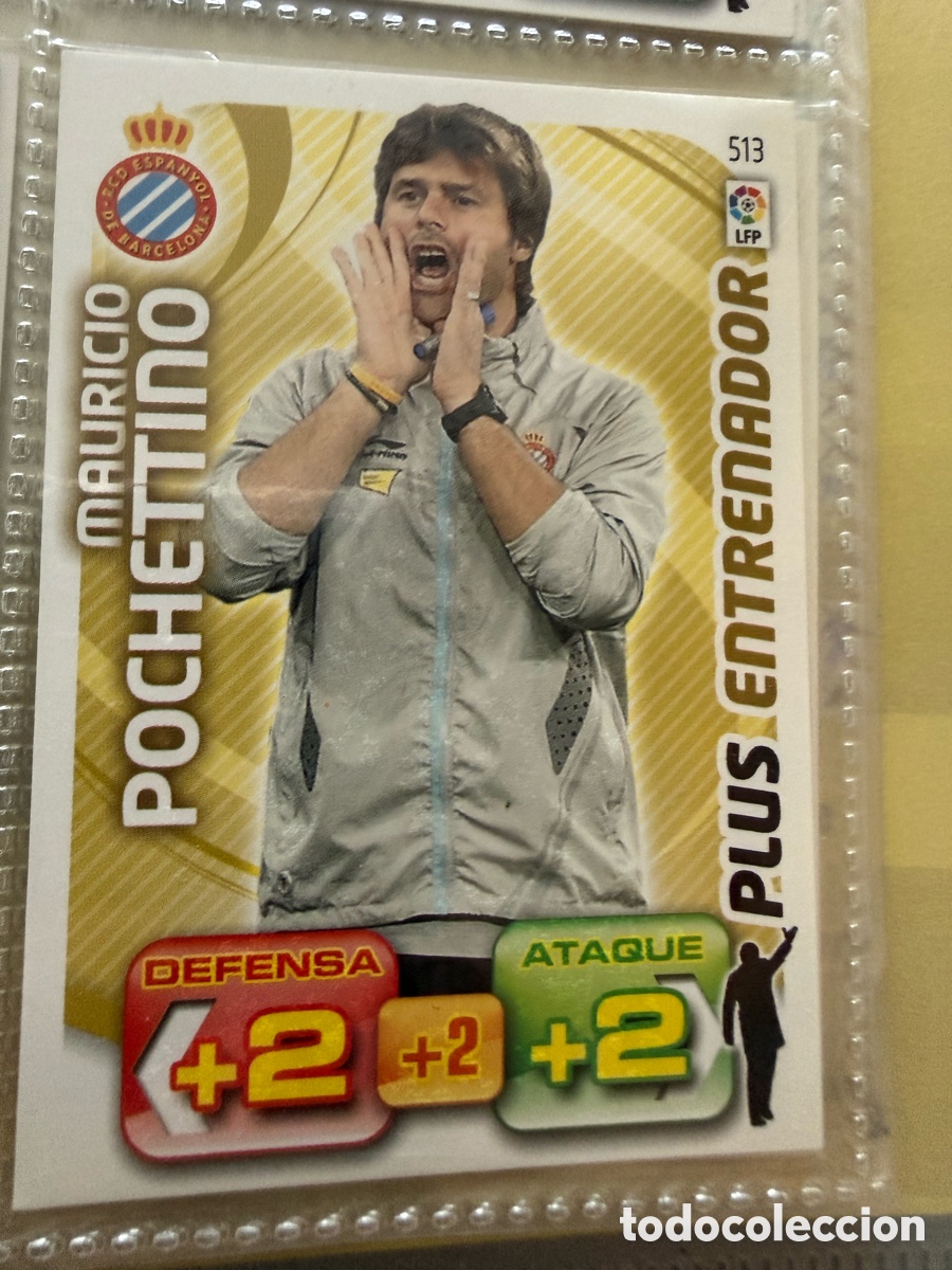 Fu&szlig;ball-Sticker: ADRENALYN XL. 2011-12. POCHETTINO ( Espanyol) PLUS ENTRENADOR