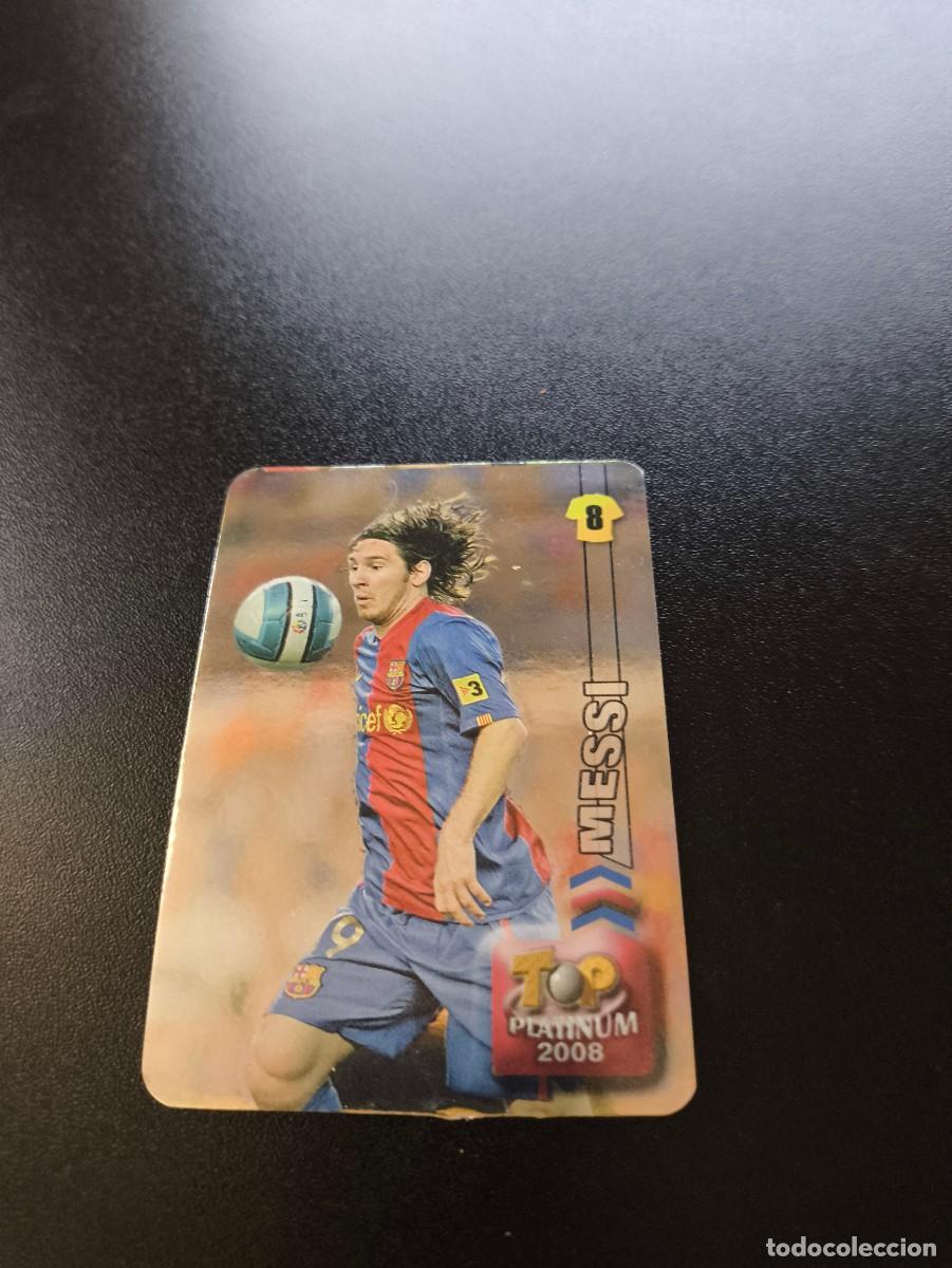 Cromos de f&uacute;tbol: 758 MESSI BARCELONA PLATINUM BRILLO LISO MUNDICROMO LIGA 2007 2008 07 08 NO PANINI ESTE ROOKIE CARD