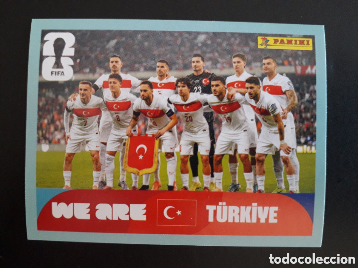 Cromos de f&uacute;tbol: EQUIPO TURQU&Iacute;A TUR 13 MUNDIAL F&Uacute;TBOL 2026 FIFA WORLD CUP PANINI SIN PEGAR PEDIDO M&Iacute;NIMO 3&euro;