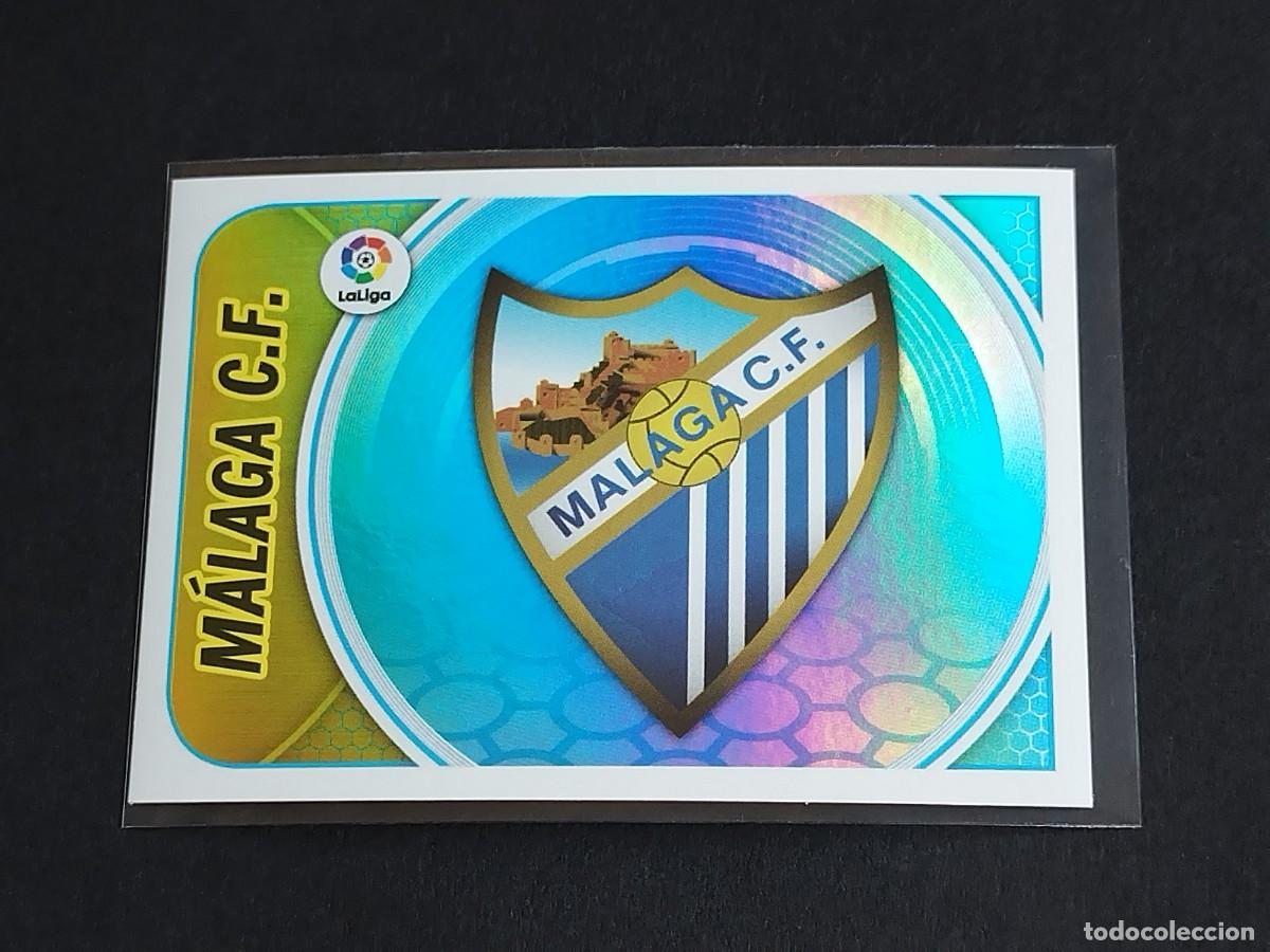 Cromos de f&uacute;tbol: ESCUDO M&Aacute;LAGA CF N&ordm; 27 - PANINI EDICIONES ESTE LA LIGA SANTANDER 2016 2017 16 17 LOGO