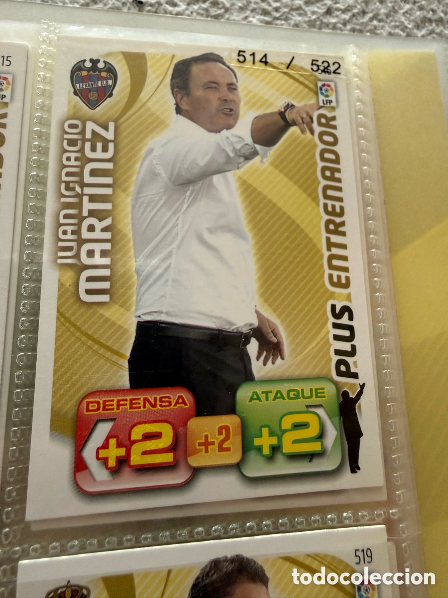 Cromos de f&uacute;tbol: ADRENALYN XL. 2011-12. MART&Iacute;NEZ ( Levante ) PLUS ENTRENADOR