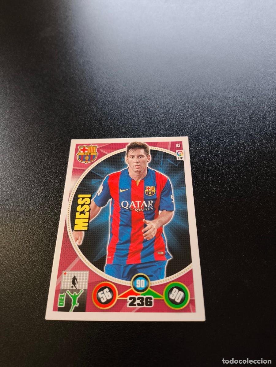 Cromos de Futebol: 63 MESSI BARCELONA PANINI LIGA ADRENALYN 2014 2015 14 15 NO ESTE MEGACRACKS