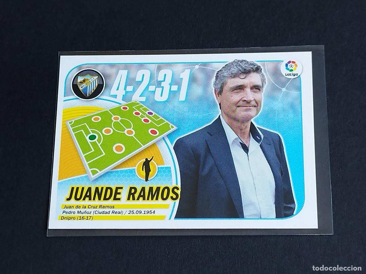 Cromos de f&uacute;tbol: JUANDE RAMOS N&ordm; 28 M&Aacute;LAGA CF - PANINI EDICIONES ESTE LA LIGA SANTANDER 2016 2017 16 17 ERROR LOGO