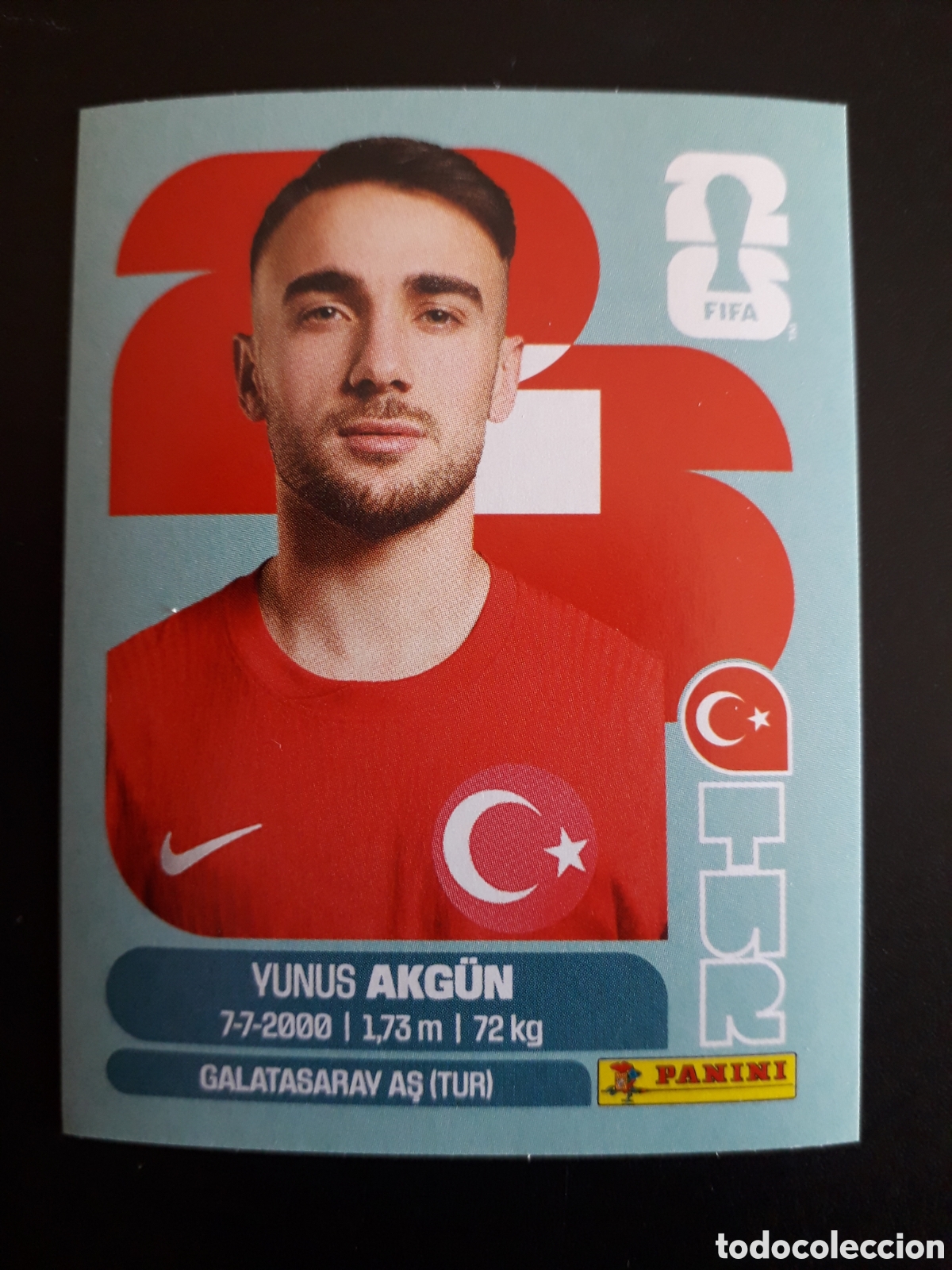 Cromos de f&uacute;tbol: AKG&Uuml;N TURQU&Iacute;A TUR 16 MUNDIAL F&Uacute;TBOL 2026 FIFA WORLD CUP PANINI SIN PEGAR PEDIDO M&Iacute;NIMO 3&euro;.
