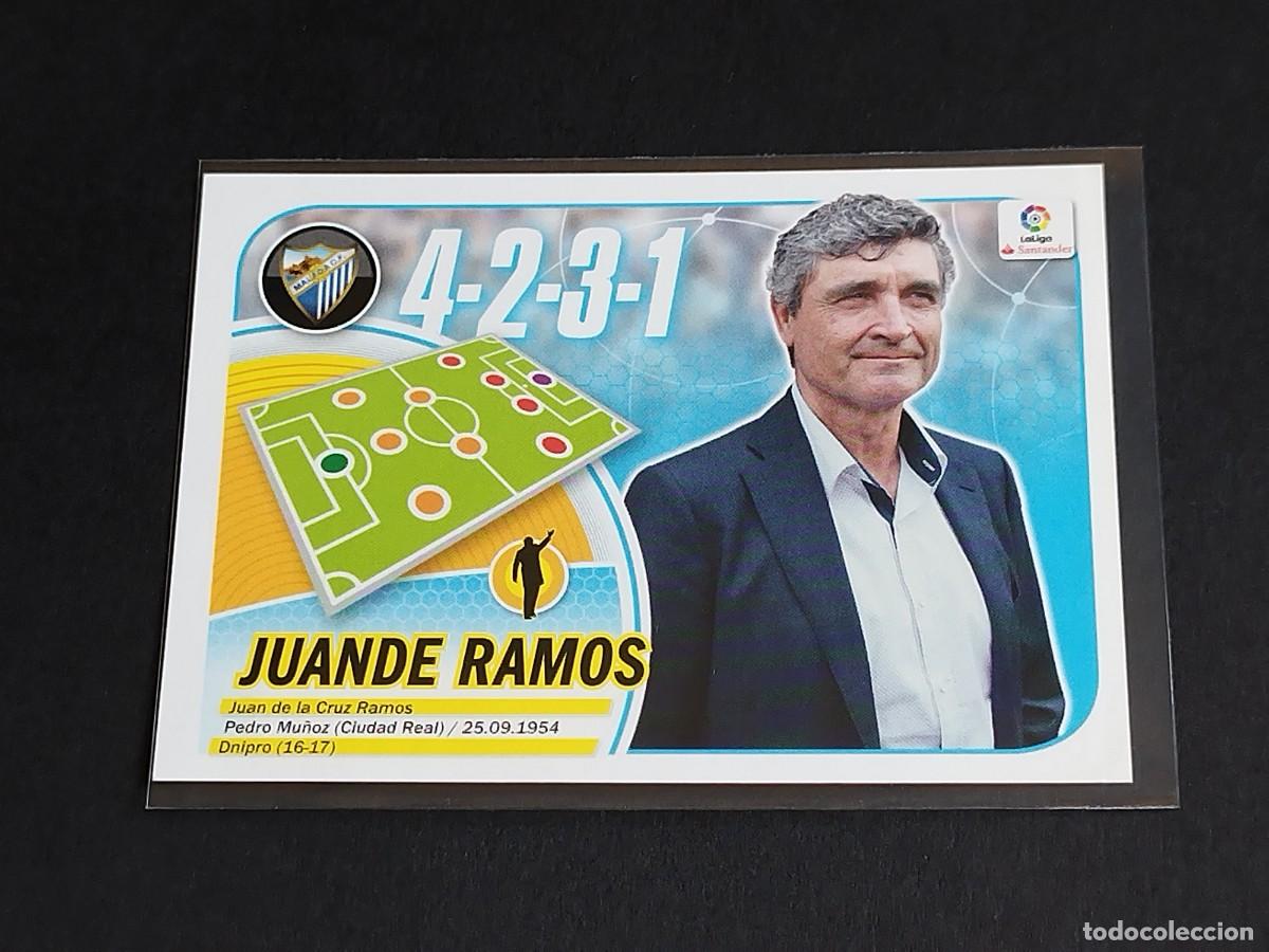 Cromos de f&uacute;tbol: JUANDE RAMOS N&ordm; 28 M&Aacute;LAGA CF - PANINI EDICIONES ESTE LA LIGA SANTANDER 2016 2017 16 17 LOGO