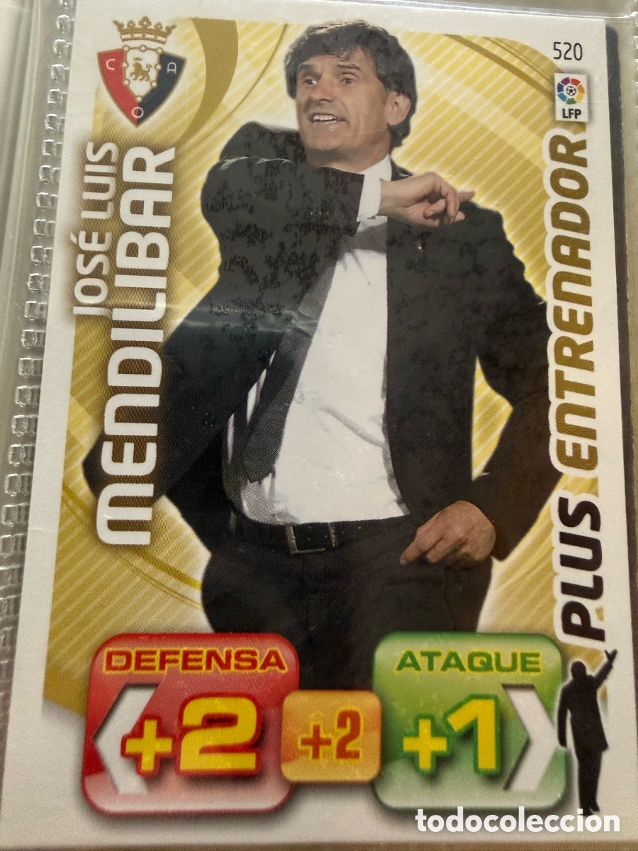 Cromos de f&uacute;tbol: ADRENALYN XL. 2011-12. MENDILIBAR ( Osasuna ). PLUS ENTRENADOR