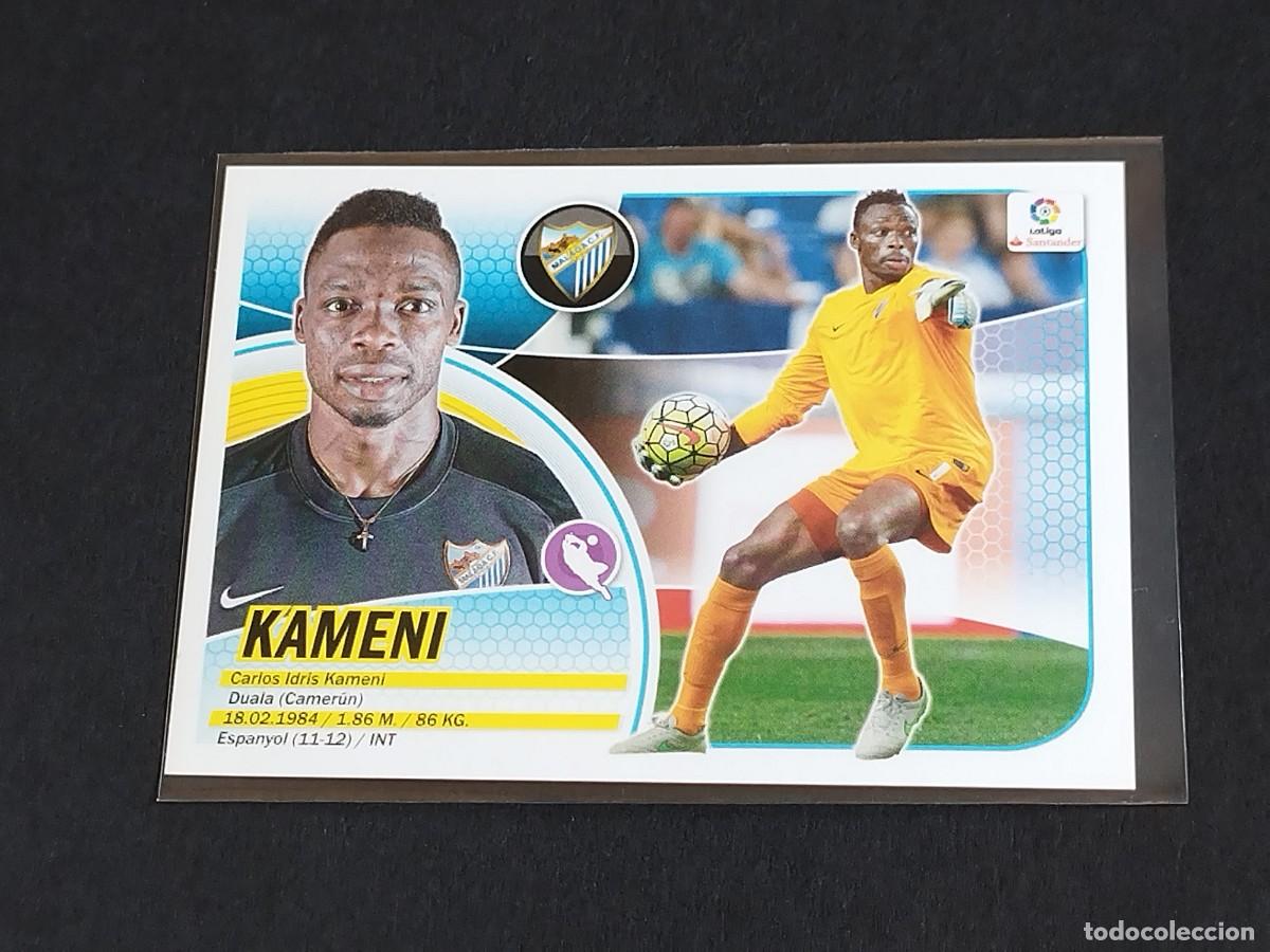 Cromos de f&uacute;tbol: KAMENI N&ordm; 1 M&Aacute;LAGA CF - PANINI EDICIONES ESTE LA LIGA SANTANDER 2016 2017 16 17 LOGO