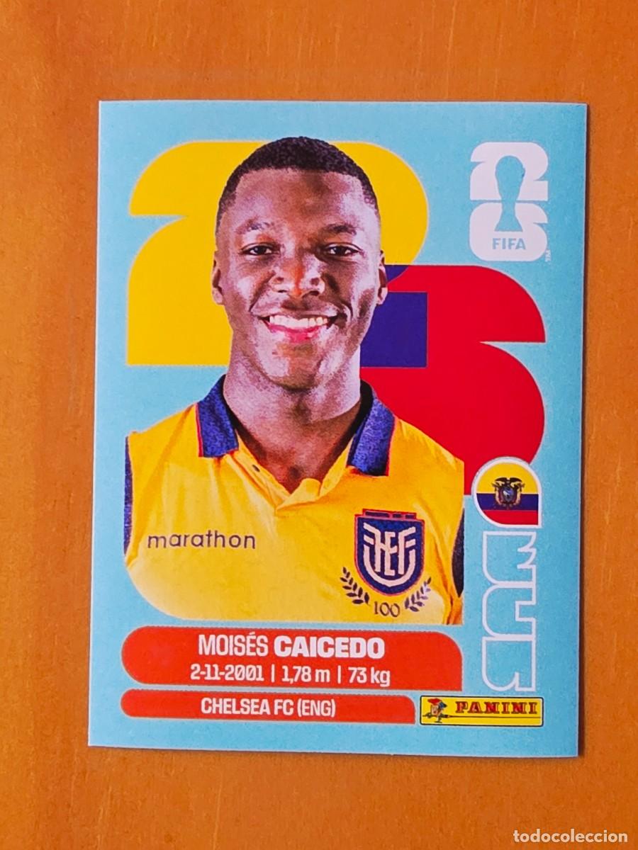 Cromos de f&uacute;tbol: ECU 9 Mois&eacute;s Caicedo, Ecuador, Panini FIFA World Cup Mundial 2026 Sticker