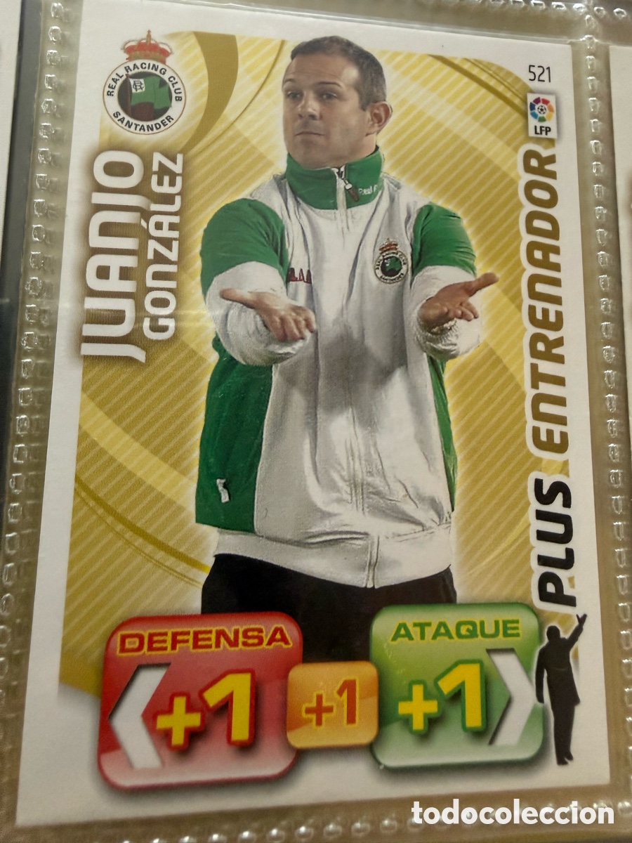 Cromos de f&uacute;tbol: ADRENALYN XL. 2011-12. JUANJO GONZ&Aacute;LEZ ( Racing). PLUS ENTRENADOR