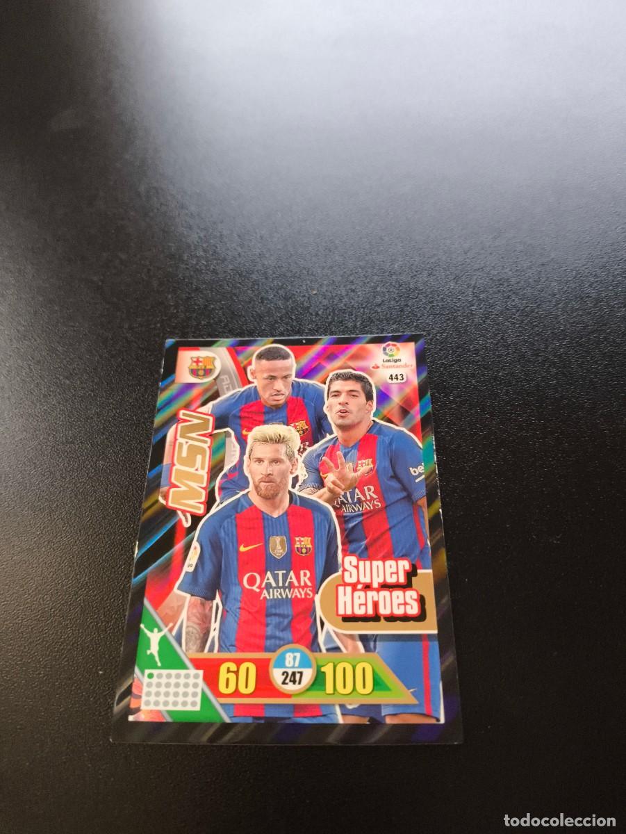 Figurine di Calcio: 443 MESSI NEYMAR SUAREZ BARCELONA PANINI LIGA ADRENALYN 2016 2017 16 17 NO ESTE MEGACRACKS