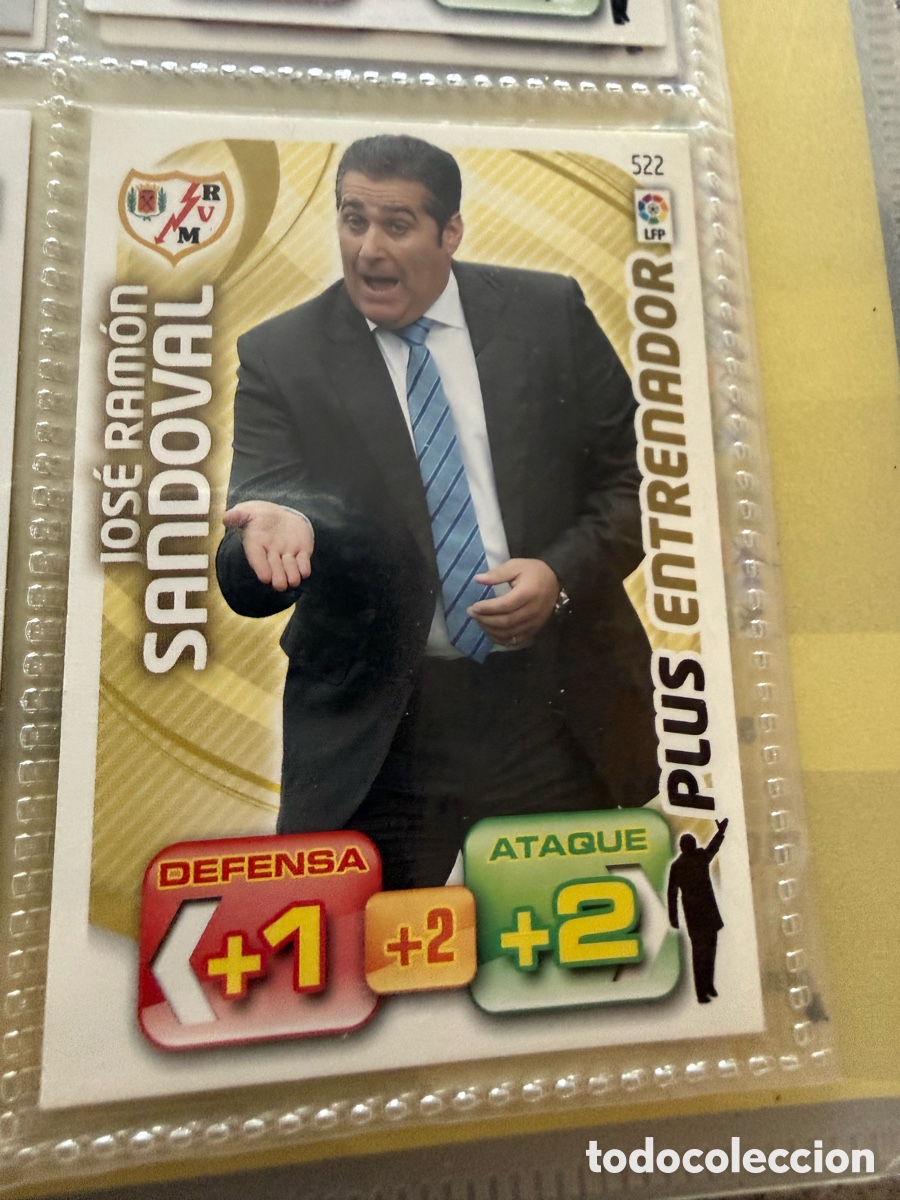 Cromos de f&uacute;tbol: ADRENALYN XL. 2011-12. SANDOVAL ( Rayo Vallecano). PLUS ENTRENADOR