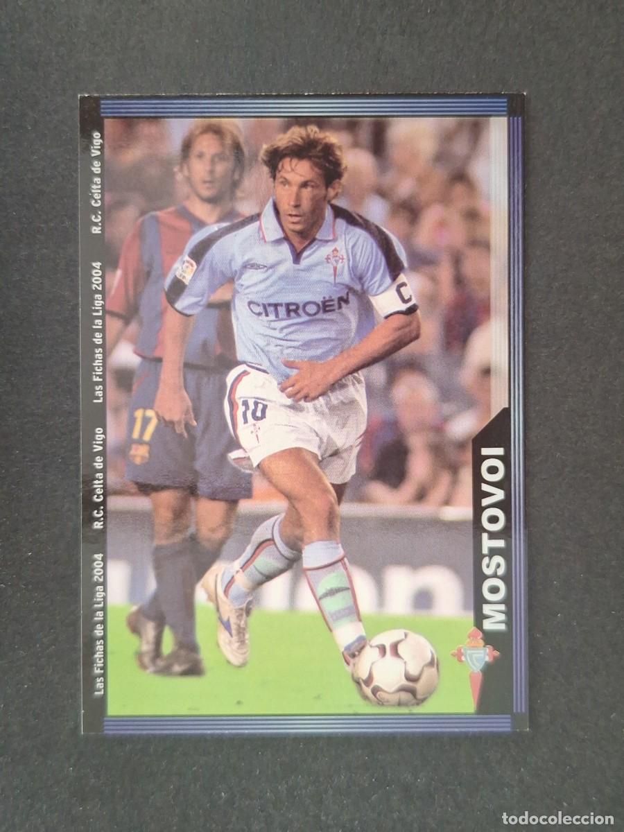 Cromos de f&uacute;tbol: L1 MOSTOVOI CELTA DE VIGO 100 MUNDICROMO LAS FICHAS DE LA LIGA 2004 03 04