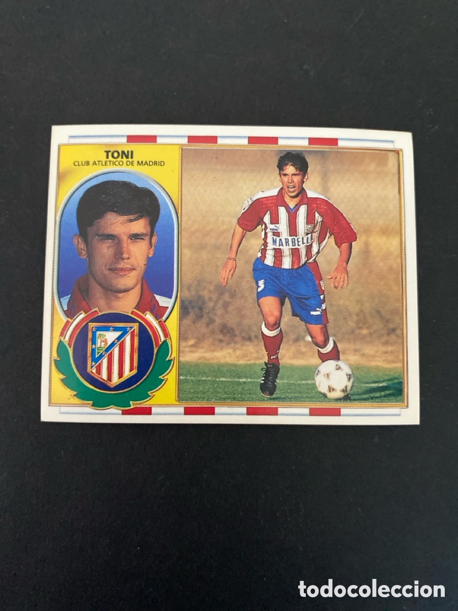 Cromos de f&uacute;tbol: Cromo liga 96/97 Atl&eacute;tico de Madrid nunca pegado