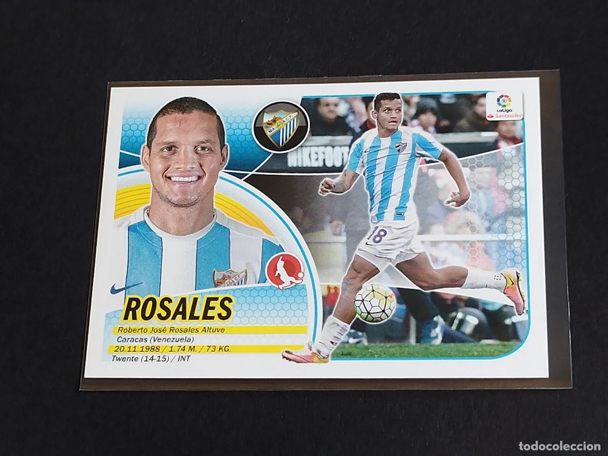 Cromos de f&uacute;tbol: ROSALES N&ordm; 3 M&Aacute;LAGA CF - PANINI EDICIONES ESTE LA LIGA SANTANDER 2016 2017 16 17 LOGO